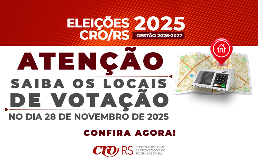?️ Eleições CRO/RS 2025 – Saiba onde votar