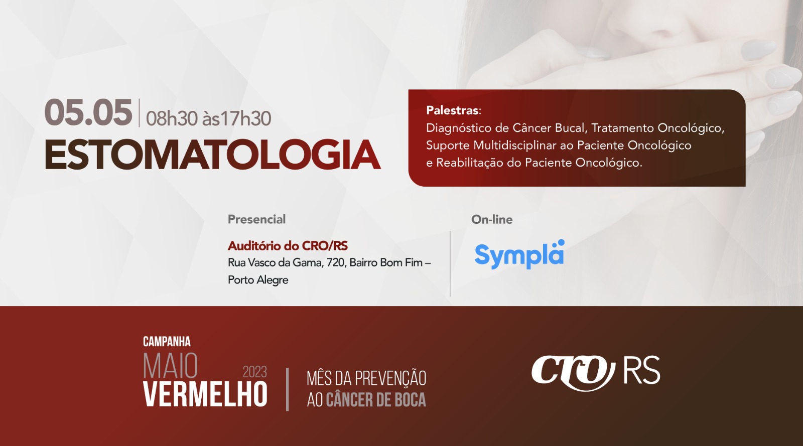 COMISSÃO DE ESTOMATOLOGIA PROMOVE SEGUNDO ENCONTRO PARA DEBATER CÂNCER BUCAL DIA 05 DE MAIO