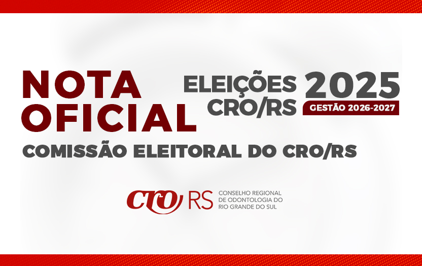 Nota Oficial Eleições CRO/RS 2025