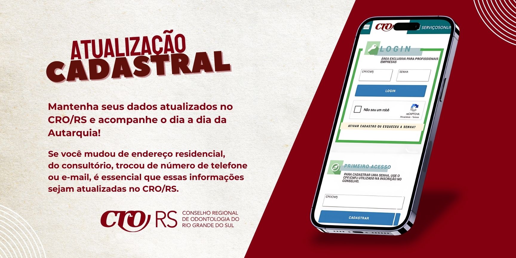 Chamada para Atualização Cadastral