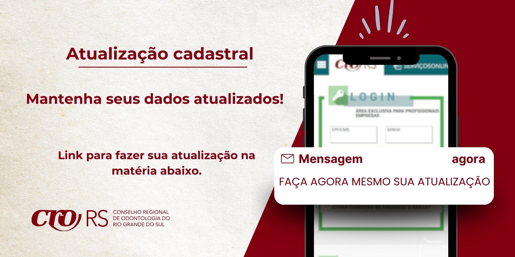Chamada para Atualização Cadastral