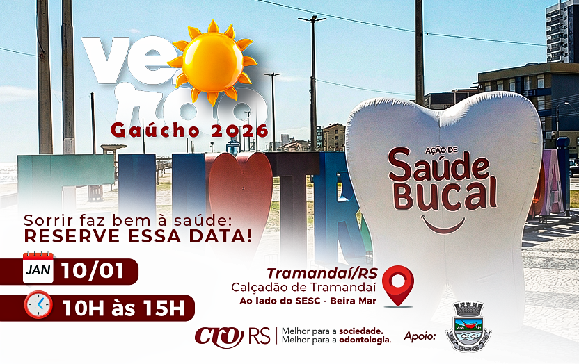 Ação de Saúde Bucal do CRO/RS chega a Tramandaí e reforça orientações de prevenção durante o Verão Gaúcho 2026