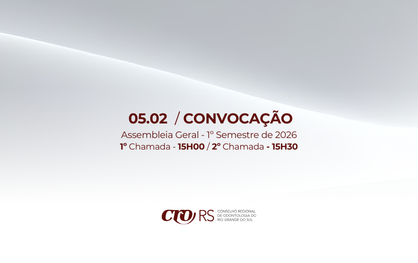 CRO/RS realiza Assembléia Geral Ordinária Presencial referente à prestação de contas do exercício de 2025, em 05 de fevereiro de 2026.