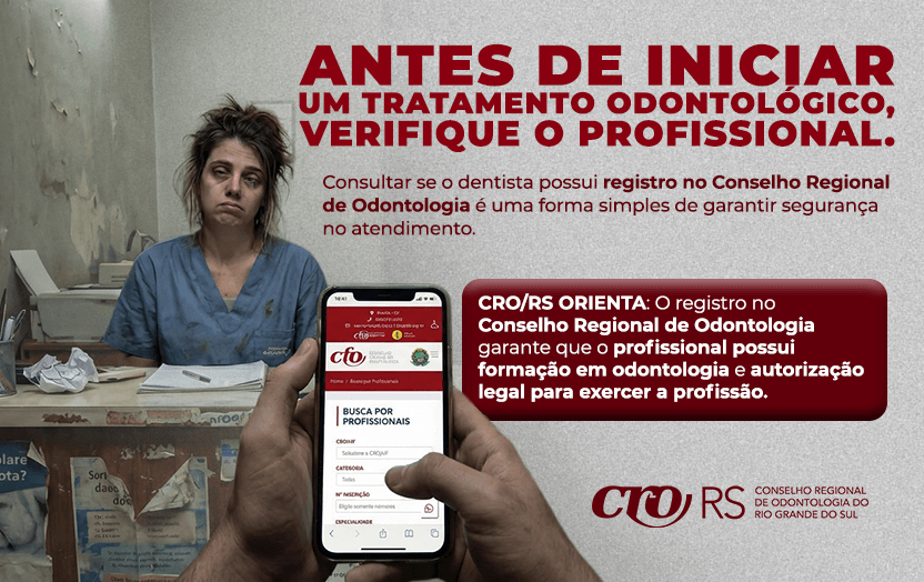 Antes de iniciar um tratamento odontológico, verifique o profissional.