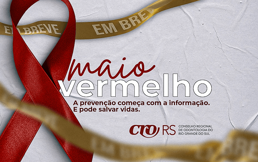 Maio Vermelho 2026: CRO/RS prepara nova mobilização de conscientização sobre o câncer de boca