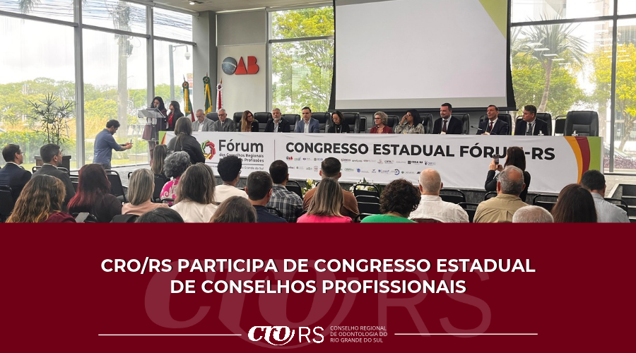 CRO/RS participa de congresso estadual de conselhos profissionais