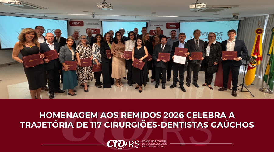 Homenagem aos Remidos 2026 celebra a trajetória de 117 Cirurgiões-Dentistas gaúchos