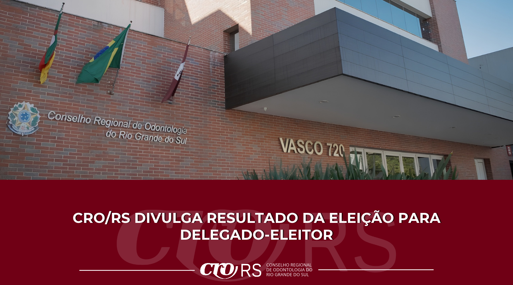 CRO/RS divulga resultado da eleição para Delegado-Eleitor