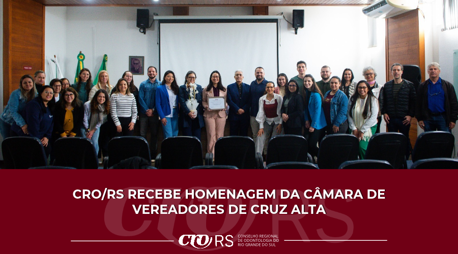 CRO/RS recebe homenagem da Câmara de Vereadores de Cruz Alta